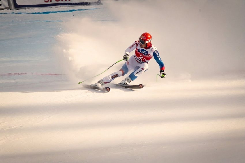 World class downhill skiing - Crans Montana 