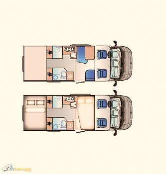 L 17Sun Living S70SP Noleggio Camper5Posti Semintegrale Noleggio Lombardia Rental Autocaravana Layout
